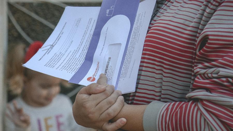 Famílias que estão em vulnerabilidade social recebem cartões com três parcelas de R$ 150 - Jorge Santos/Mobiliza Campinas