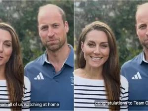 Kate Middleton surge em vídeo e parabeniza atletas britânicos: 'Inspiração'