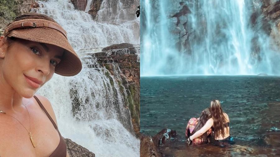 Grazi Massafera toma banho de cachoeira com Sofia, filha com Cauã Reymond - Reprodução/Instagram/@massafera