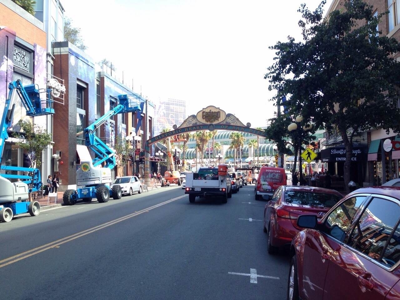 7.jul.2015 - San Diego recebe uma decoração especila para receber a Comic-Con 2015 que faz sua estreia nesta quarta-feira, na cidade californiana, nos Estados Unidos - Beatriz Amendola/UOL