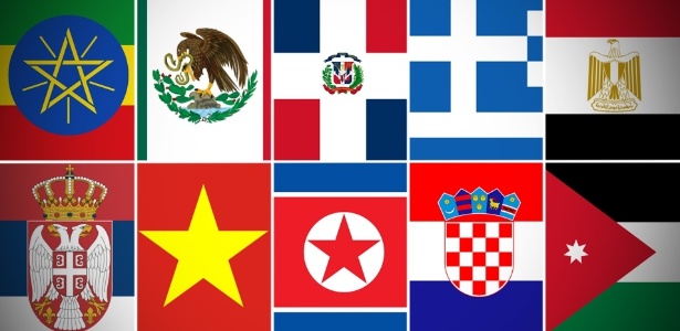 Quiz UOL Viagem: você sabe de quais países são estas bandeiras? -  04/03/2016 - UOL Nossa