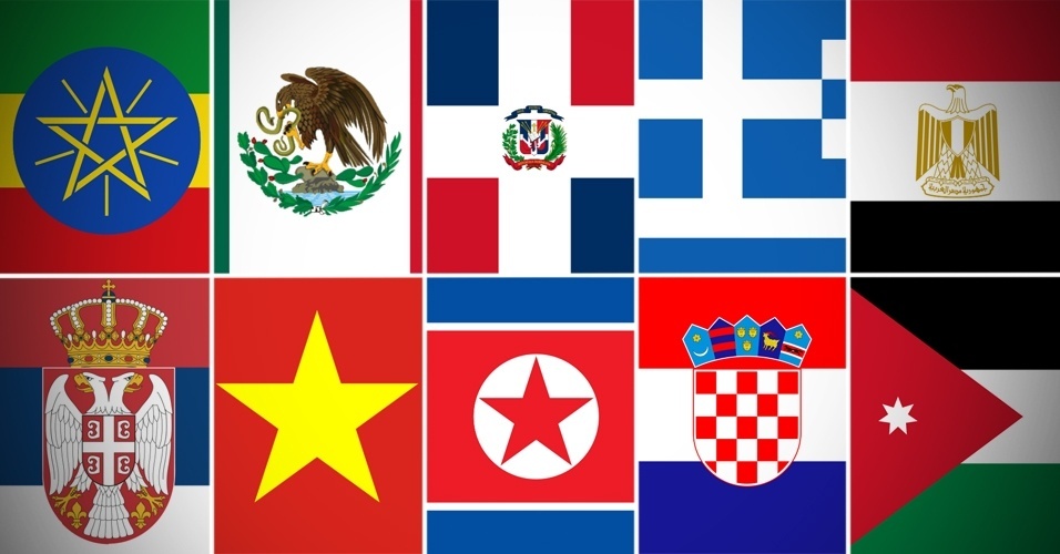 Quiz UOL Viagem: você sabe de quais países são estas bandeiras