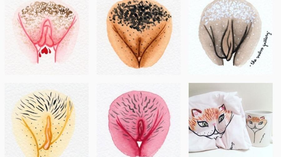 As esculturas de cera "pós-puxada", com formato de vulva e os pelos retirados, divide opiniões no TikTok - Reprodução Instagram/The Vulva Galery