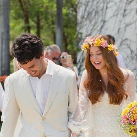 Xande Negrão e Marina Ruy Barbosa no dia do casamento deles - Reprodução/Instagram/marinaruybarbosa