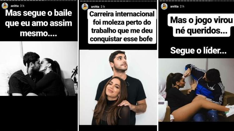 Anitta postou diversas foto românticas com o marido, Thiago Magalhães - Reprodução/Instagram - Reprodução/Instagram