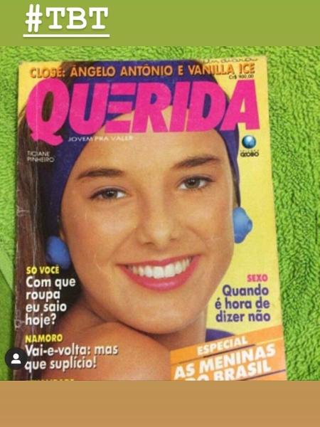 Ticiane Pinheiro posta foto de quando foi capa de revista adolescente - Reprodução/Instagram