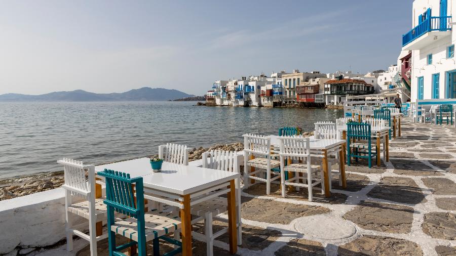 Mykonos, na Grécia, segue vazia à espera dos turistas após a pandemia - Getty Images