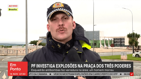 O major Raphael Broocke conquistou novos fãs após aparecer na GloboNews para falar do atentado à praça dos Três Poderess