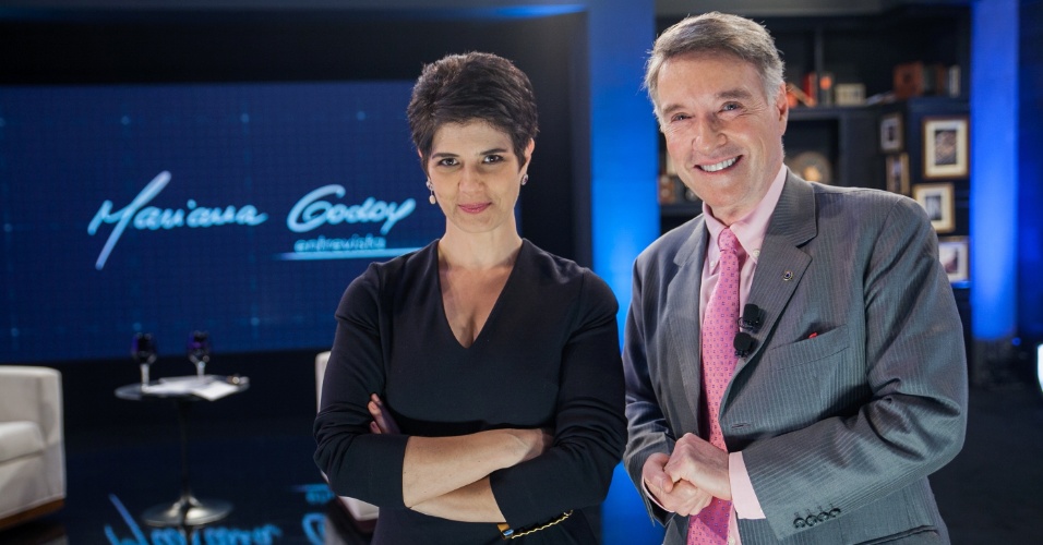 A apresentadora recebe o empresário Eike Batista no talk show "Mariana Godoy Entrevista"
