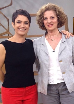 Marta Grostein, mãe do Luciano Huck, diretora do Instituto Criar, é a convidada de Sandra Annenberg no "Como Será?" - Divulgação/Globo  - Divulgação/Globo 