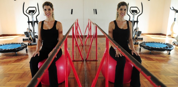 A fisioterapeuta Keiti Mendonça trabalha no prédio, pra ficar 'pertinho' do seu bebê - Junior Lago/ UOL - Junior Lago/ UOL