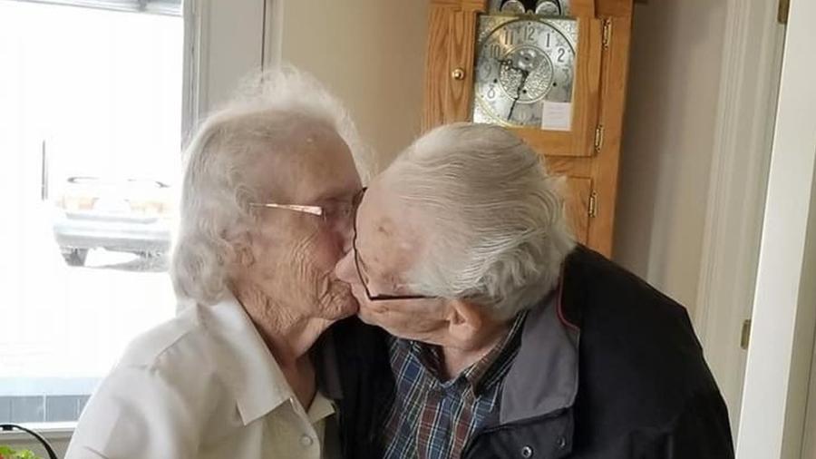 Audrey e Herbert disseram adeus pela primeira vez em 73 anos  - Dianne Phillips/Facebook