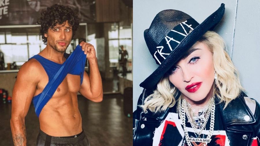 Jesus Luz viveu um romance com a cantora Madonna - Reprodução/Instagram/Montagem UOL