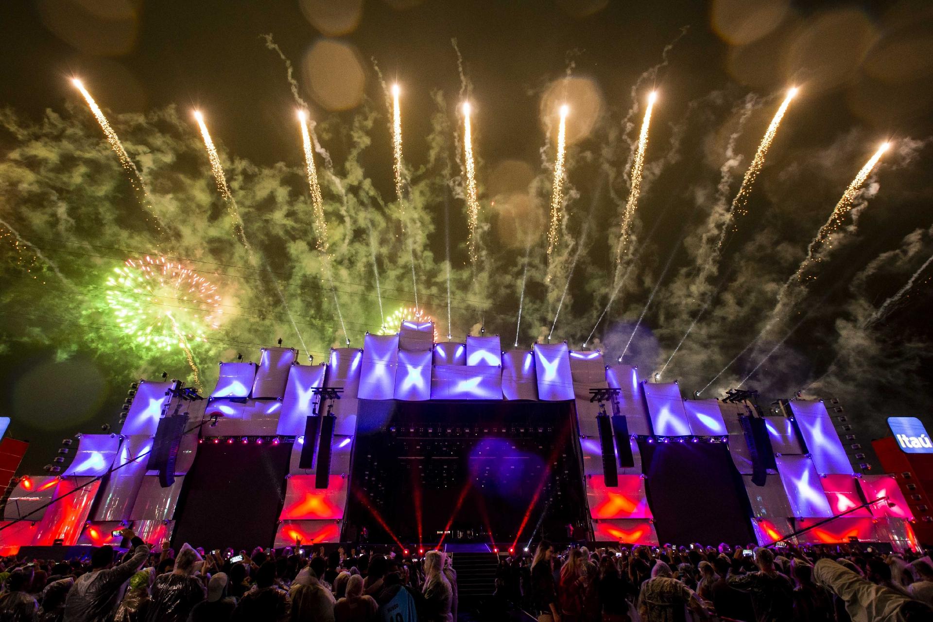 Tenacious D se apresenta no palco Mundo do Rock in Rio 2019 - Adriano Vizoni/Folhapress