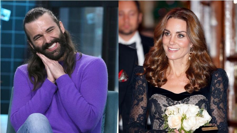 Jonathan Van Ness, do Queer Eye, e a duquesa de Cambridge, Kate Middleton - Getty Images