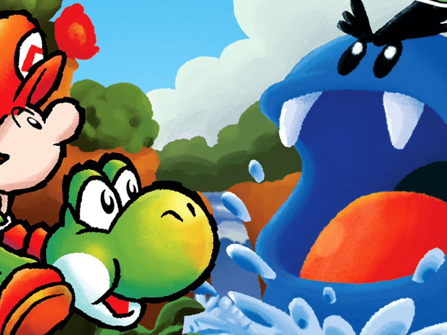 Super Mario World 2: Yoshi's Island é a arte nos games