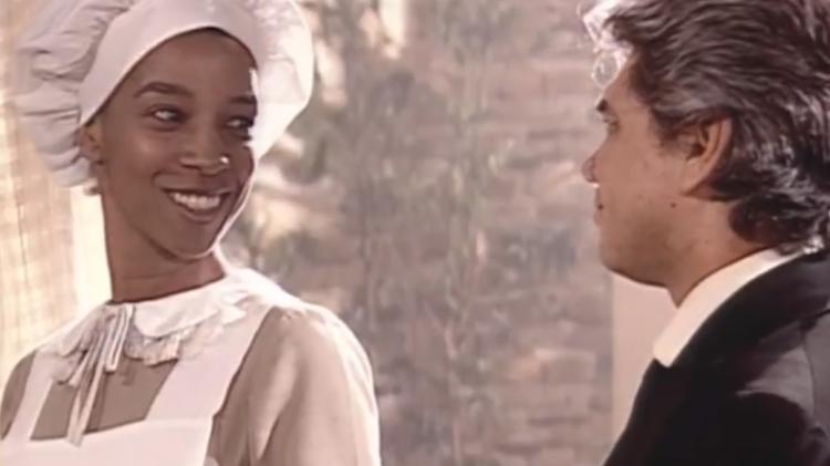 Naná (Adriana Lessa) e Antenor (Jackson Antunes) capataz de Gumercindo (Antonio Fagundes) - Reprodução/Globo - Reprodução/Globo