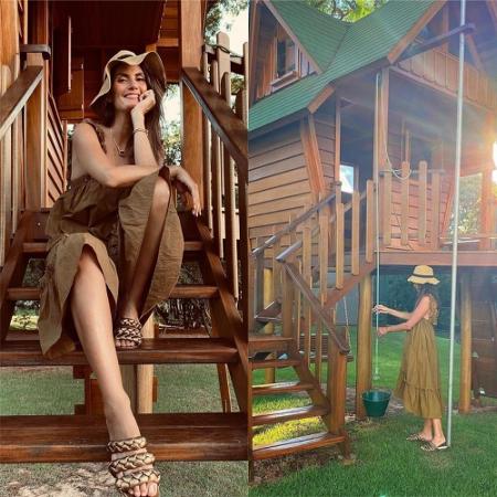 Isabella Fiorentino posa em casa na árvore dos trigêmeos - Reprodução / Instagram