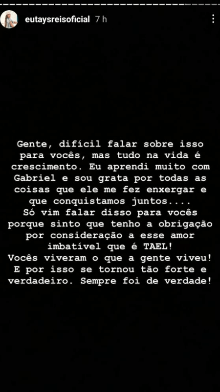 Story de Tays Reis - Reprodução/Instagram - Reprodução/Instagram
