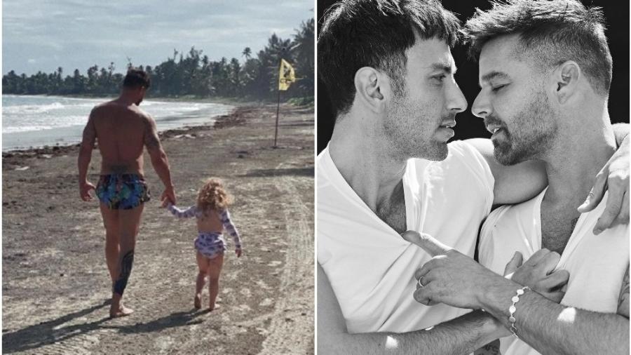 Jwan Yosef parabenizou o marido, Ricky Martin, e a filha, Lucia - Reprodução: Instagram