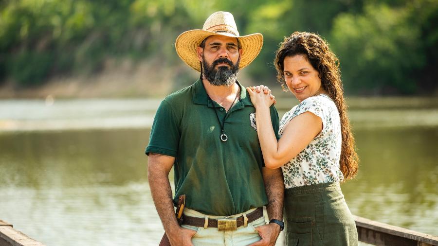 Alcides e Maria Bruaca: um amor improvável em "Pantanal" - João Miguel Jr./Divulgação/TV Globo