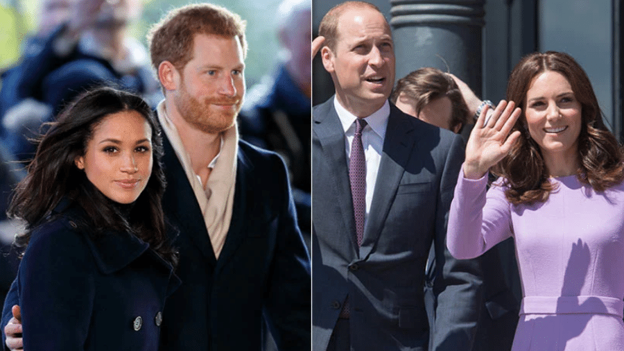 Harry e Meghan Markle e William e Kate Middleton protagonizam desentendimentos