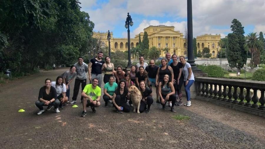 Amigas de faculdade promovem treinos físicos em grupo no Parque da Independência, em São Paulo - Arquivo pessoal