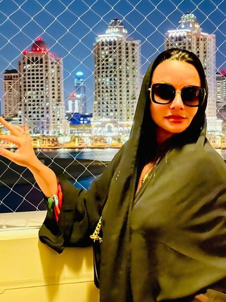 A brasileira Nicole Behring vive há dois anos no Qatar e é coordenadora de espectadores Copa do Mundo - Arquivo pessoal - Arquivo pessoal