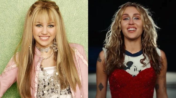 Antes e depois de Miley Cyrus