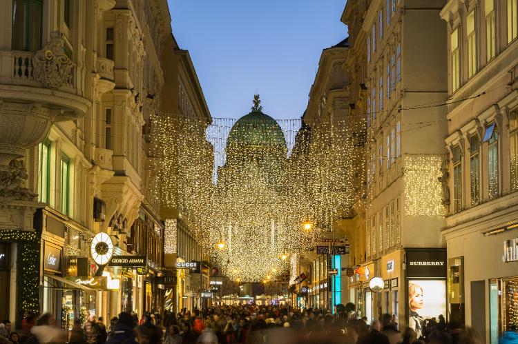 Kohlmarkt Street, em Viena, na Áustria