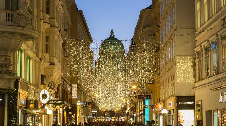 Kohlmarkt Street, em Viena, na Áustria