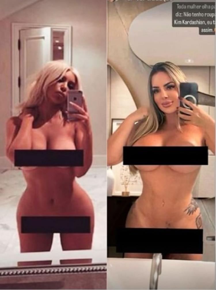 Furacão da CPI recria foto de Kim Kardashian pelada