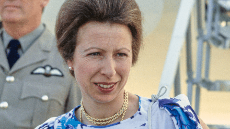 A princesa Anne em julho de 1984, meses depois de quase ser sequestrada