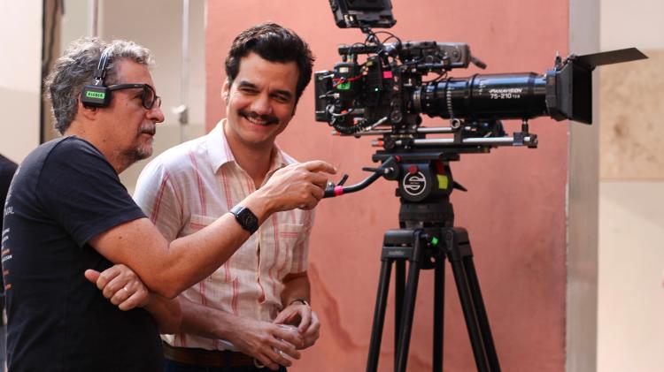 Wagner Moura e Kleber Mendonça Filho nas gravações de 'O Agente Secreto' Wagner Moura e Kleber Mendonça Filho nas gravações de 'O Agente Secreto'