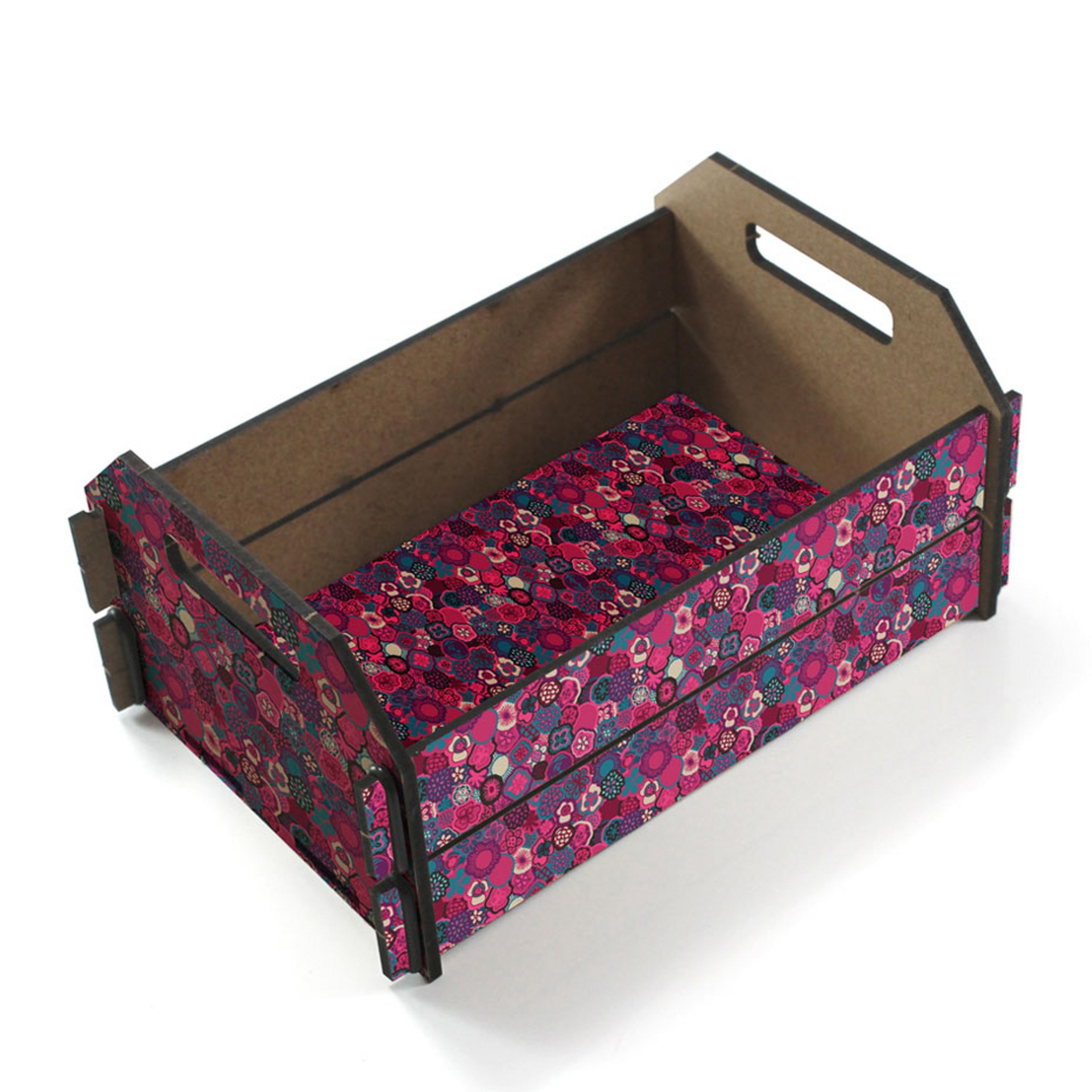 A caixa organizada Frida é feita em MDF e mede 16,3 cm x 10,5 cm x 7,5 cm. O produto é vendido por R$ 43 na Printas (www.printas.com.br) - Divulgação