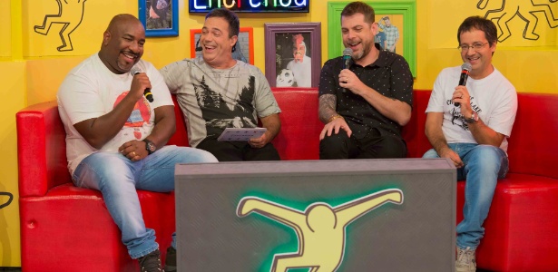 Integrantes do "Encrenca" comemoram sucesso do programa, que é a maior audiência da RedeTV! - Divulgação/RedeTV! - Divulgação/RedeTV!