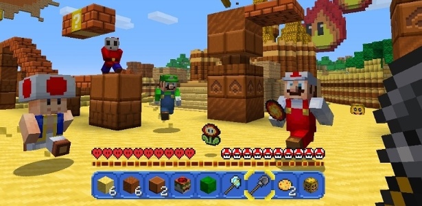 No Wii U, "Minecraft" terá pacote temático de "Super Mario" em maio - Divulgação