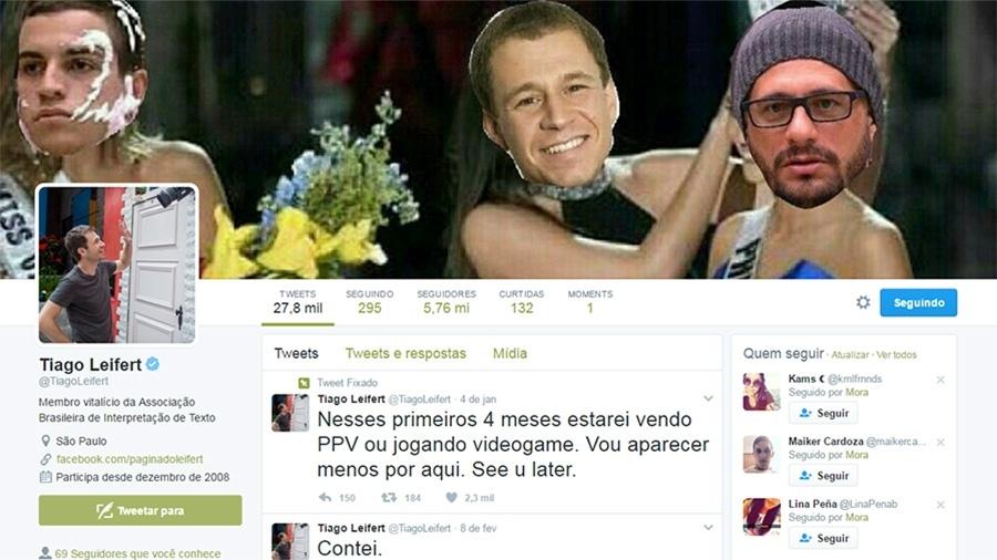 Tiago Leifert brinca e coloca meme com a vitória de Daniel na prova do líder como sua capa no Twitter - Reprodução/Twitter/TiagoLeifert