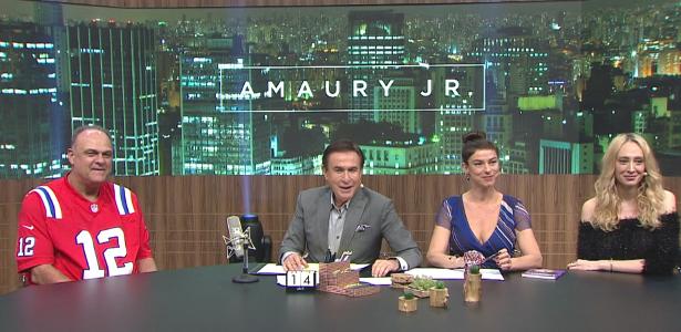 Oscar Schmidt, Maria Paula e Talytha Pugliesi serão os convidados do Amaury Junior no quadro “Deu o que Falar”, neste sábado, na Band.  - Band/Divulgação - Band/Divulgação