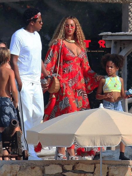 Beyoncé, Jay-Z e a filha mais velha do casal, Blue Ivy - Reprodução/Instagram