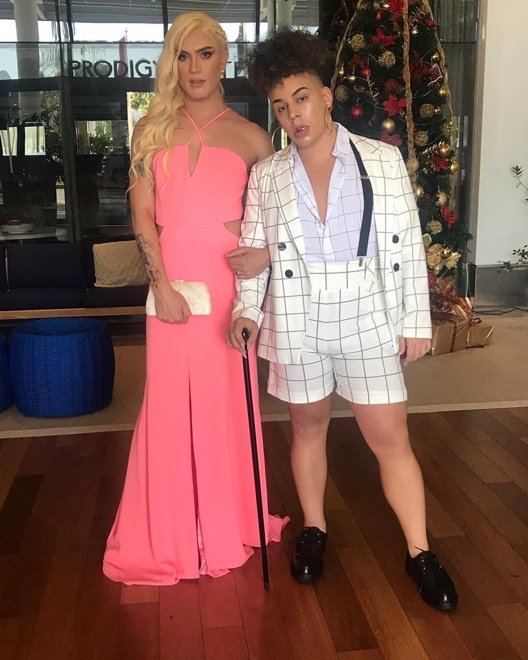 Casamento da Iza - Aretuza Love e Gloria Groove - Reprodução/Instagram