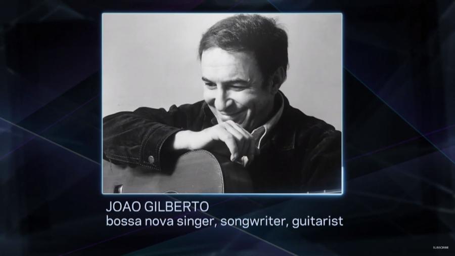 João Gilberto foi homenageado no Grammy 2020 ao som de Desafinado - Reprodução/YouTube