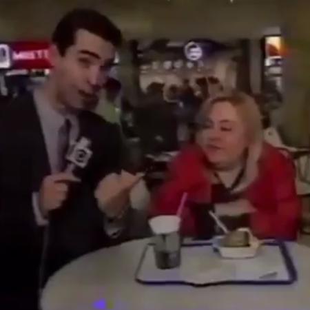 César Tralli e Shahar Boyayan em reportagem de 1994 - Foto: Reprodução