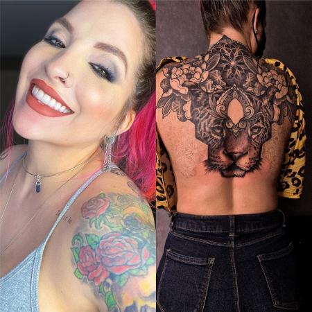 Ex-BBB Clara Aguilar mostra tatuagem nas costas - Reprodução / Instagram