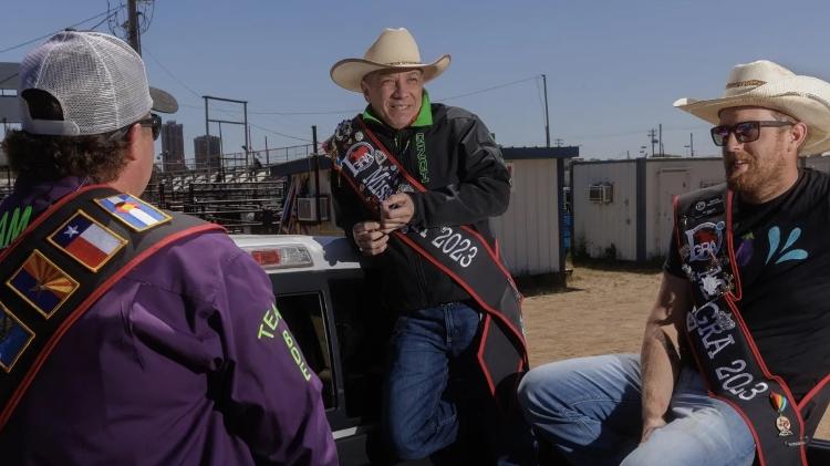 Cowboys gays organizam rodeio há 40 anos no Texas - Shelby Tauber/Shelby Tauber/AFP - Shelby Tauber/Shelby Tauber/AFP