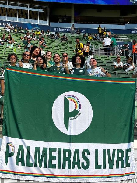 Torcida Palmeiras Livre pela primeira vez no Allianz Parque  - Reprodução/Instagram @palmeiraslivre - Reprodução/Instagram @palmeiraslivre