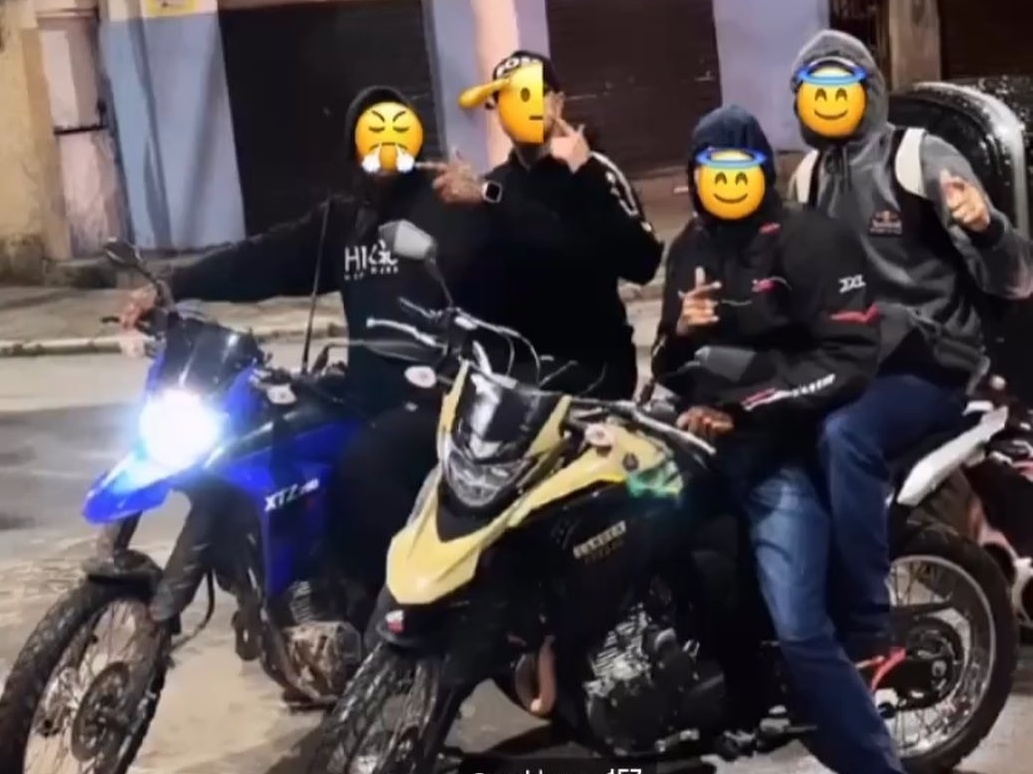 Ostentação criminosa: quadrilha publica fotos com motos de luxo roubadas