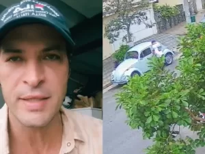 Leandro Lima desabafa após ter carro furtado, e vídeo flagra o crime; veja