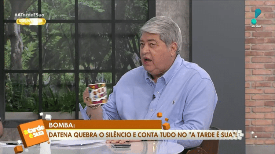 Datena participou do "A Tarde É Sua" desta sexta-feira (9) - Reprodução/RedeTV!