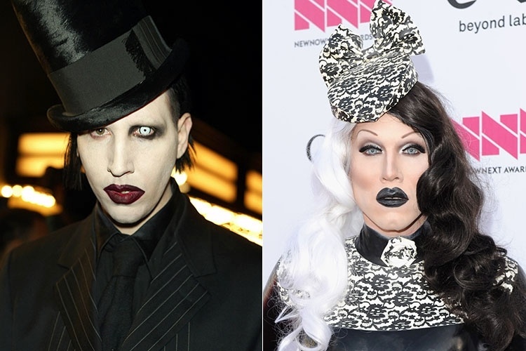 Roqueiros x drag queens: Marilyn Manson - Getty Images